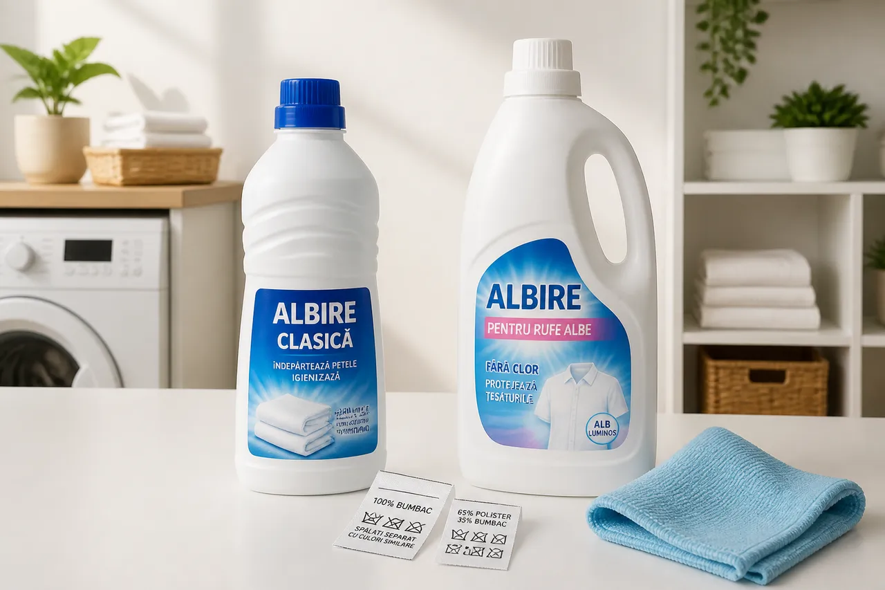 diferența dintre înălbitorul cu clor și oxigen activ